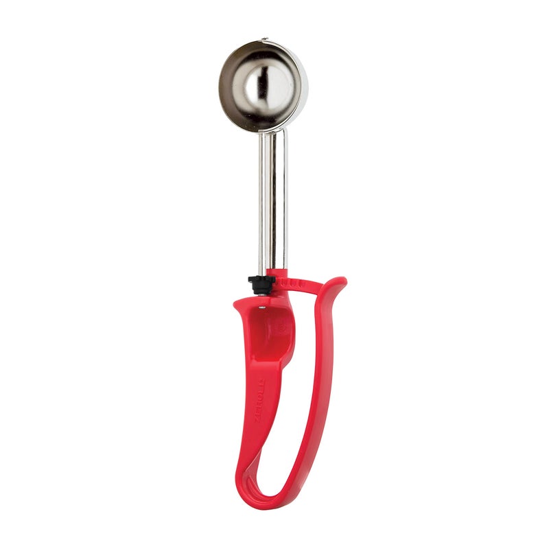 Zeroll Universal Extended Length EZ Disher Food Portion Control Scoop Designed for Right or Left Hand Use Dishwasher Safe  2-Inch  Red - Image 4